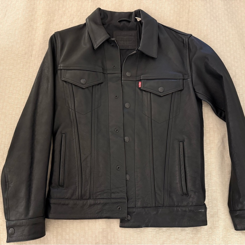 Levi's Men's Black Leather Jacket